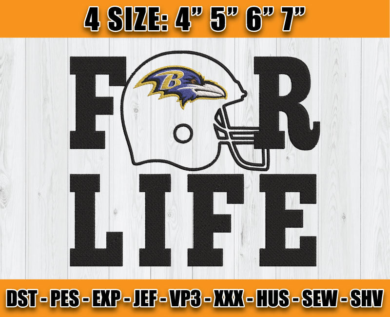 Ravens Embroidery, NFL Ravens Embroidery, NFL Machine Embroidery Digital 54