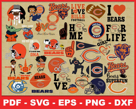 Chicago Bears Svg , Football Team Svg 56