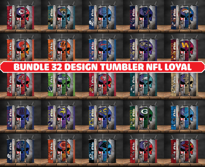 Bundle NFL  Logo Tumbler Wrap, Bundle Sport Tumbler 59