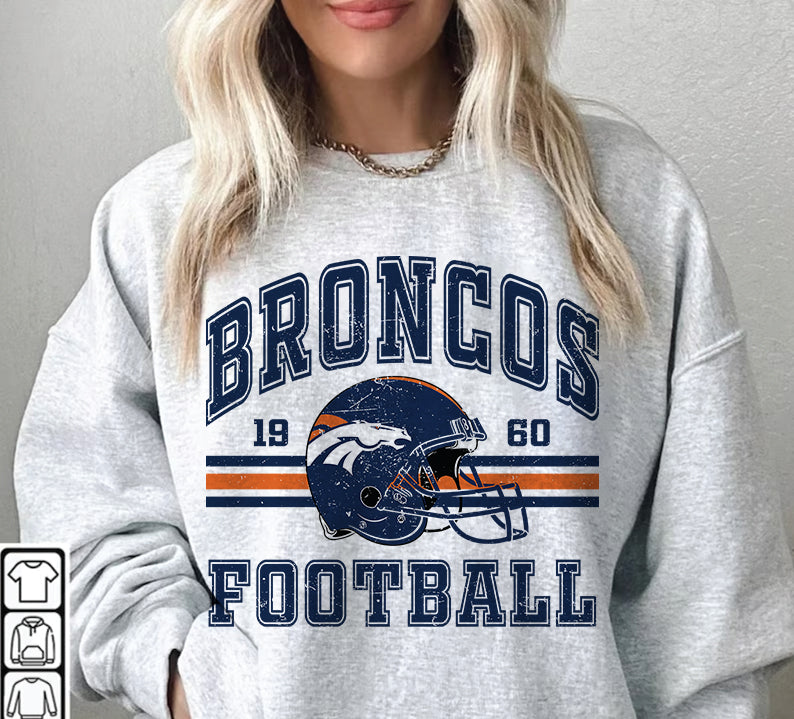 Denver Broncos Football Sweatshirt png ,  T-Shirt Png, NFL T-Shirt Design 05