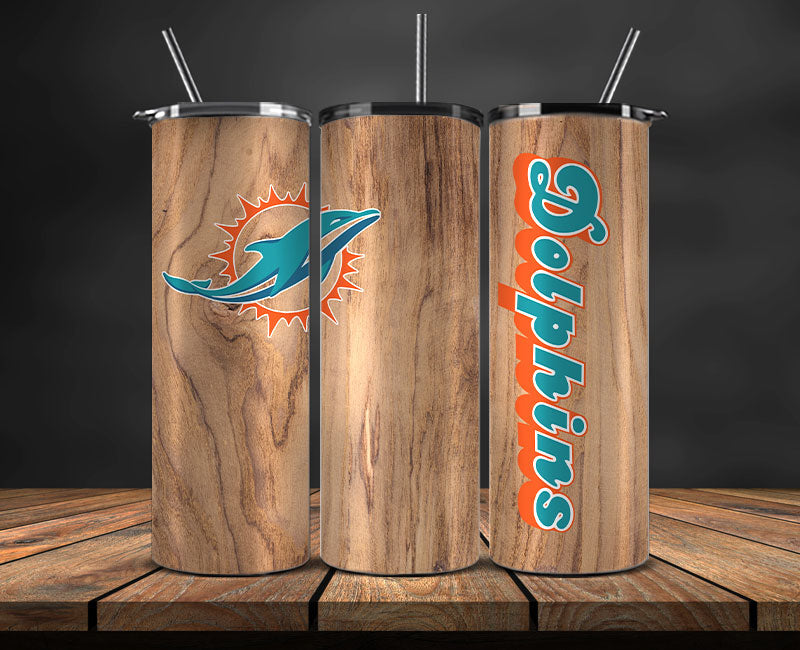 Miami Dolphins Tumbler Wrap, NFL Logo Tumbler Png, NFL Design Png-62