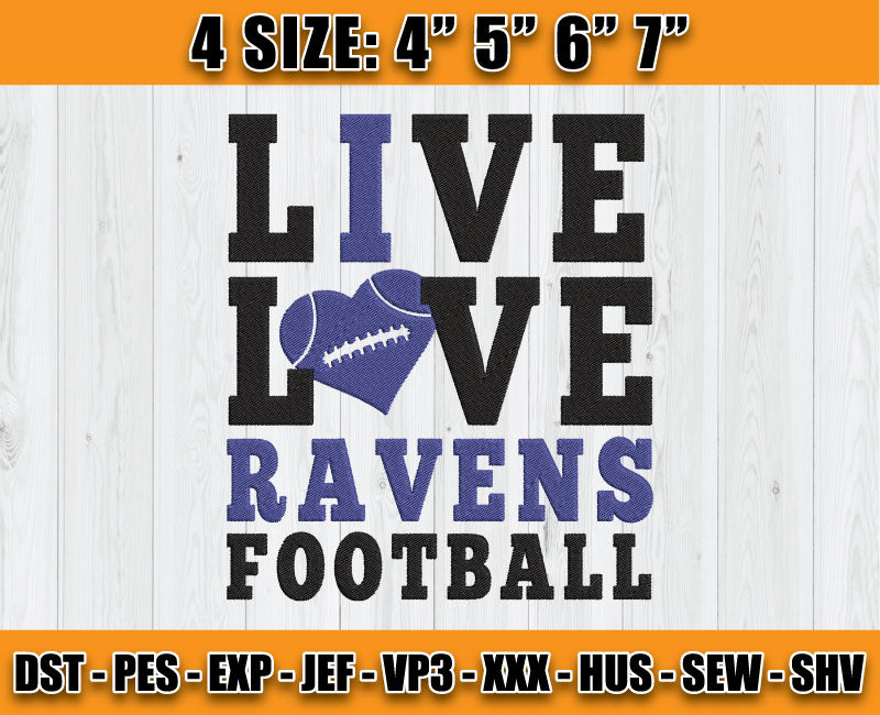 Ravens Embroidery, NFL Ravens Embroidery, NFL Machine Embroidery Digital 62