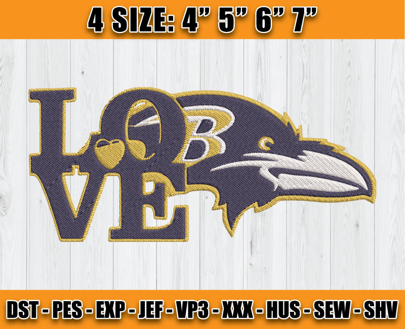 Ravens Embroidery, NFL Ravens Embroidery, NFL Machine Embroidery Digital 66