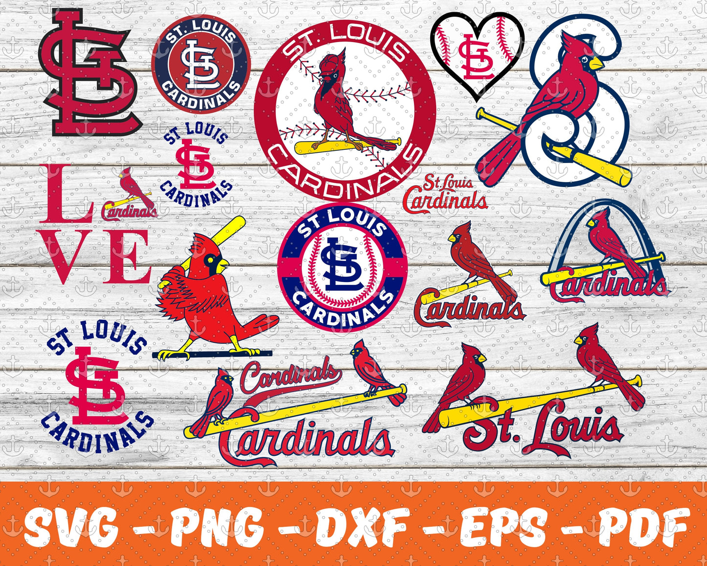 St Louis Cardinals Bundle Svg, Football Svg ,Sport Svg, Sport Bundle Svg 66