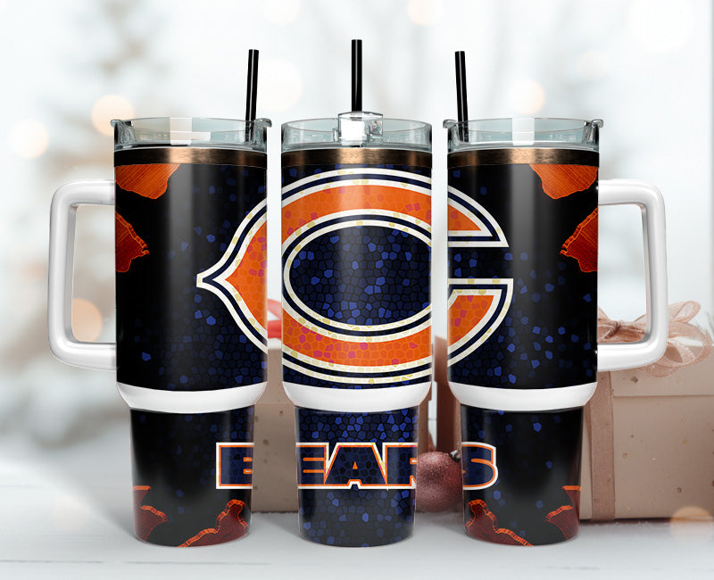 Chicago Bears Tumbler 40oz Png, 40oz Tumler Png 68