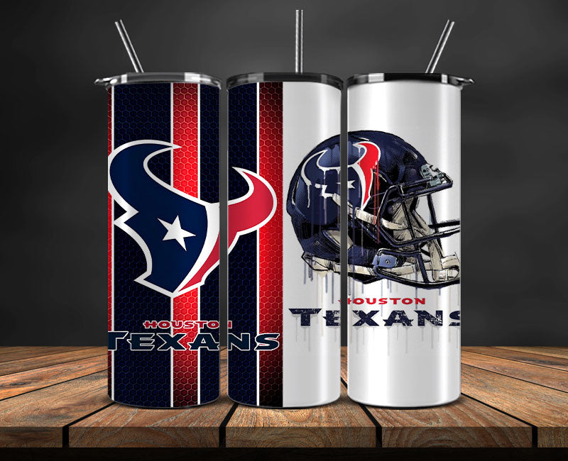 Houston Texans Tumbler Wrap, NFL Logo Tumbler Png, NFL Design Png-06