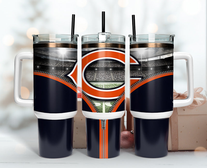 Chicago Bears 40oz Tumbler,NFL Tumbler Wrap , 40oz Tumbler Sublimation Png , 40oz Tumbler Wrap 39