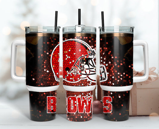 Cleveland Browns Tumbler 40oz Png, 40oz Tumler Png 70