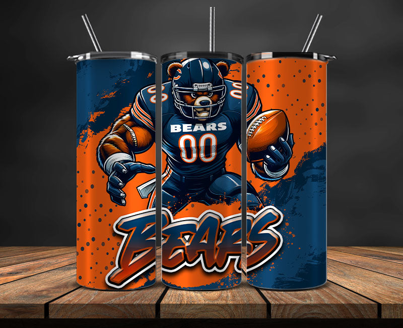 Chicago Bears Tumbler Wrap, NFL Tumbler Wrap By AI, AI Tumbler Wrap 70