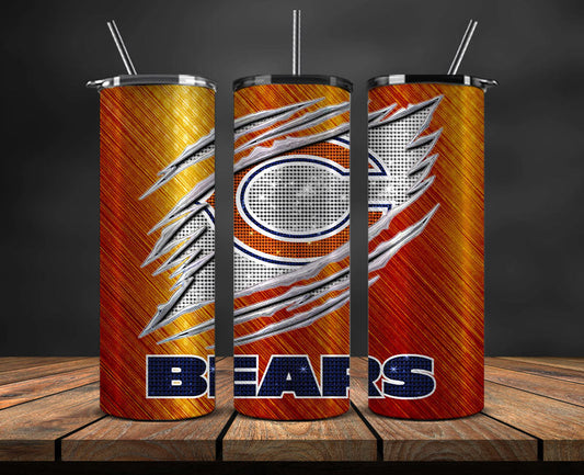 Chicago Bears Tumbler Wraps ,Bears Logo, Nfl Tumbler Png 70