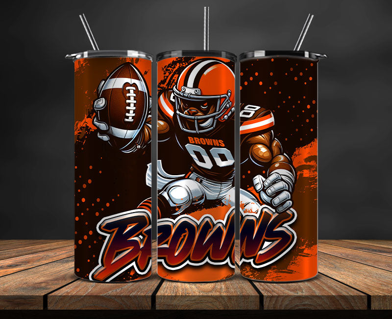 Cleveland Browns Tumbler Wrap, NFL Tumbler Wrap By AI, AI Tumbler Wrap 72