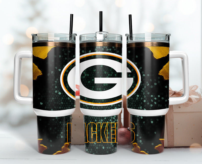 Green Bay Packers Tumbler 40oz Png, 40oz Tumler Png 74