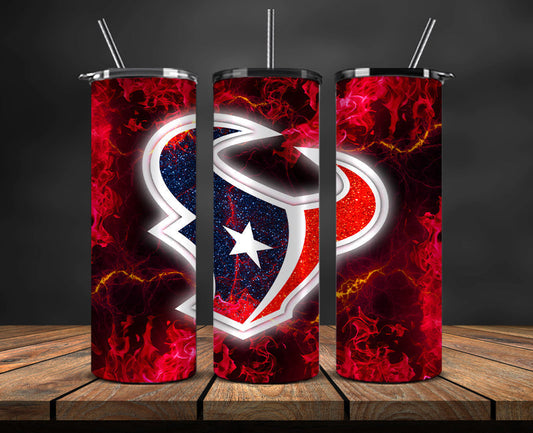 Houston Texans Tumbler, Texans Logo Tumbler ,NFL Season 2023, Design 76