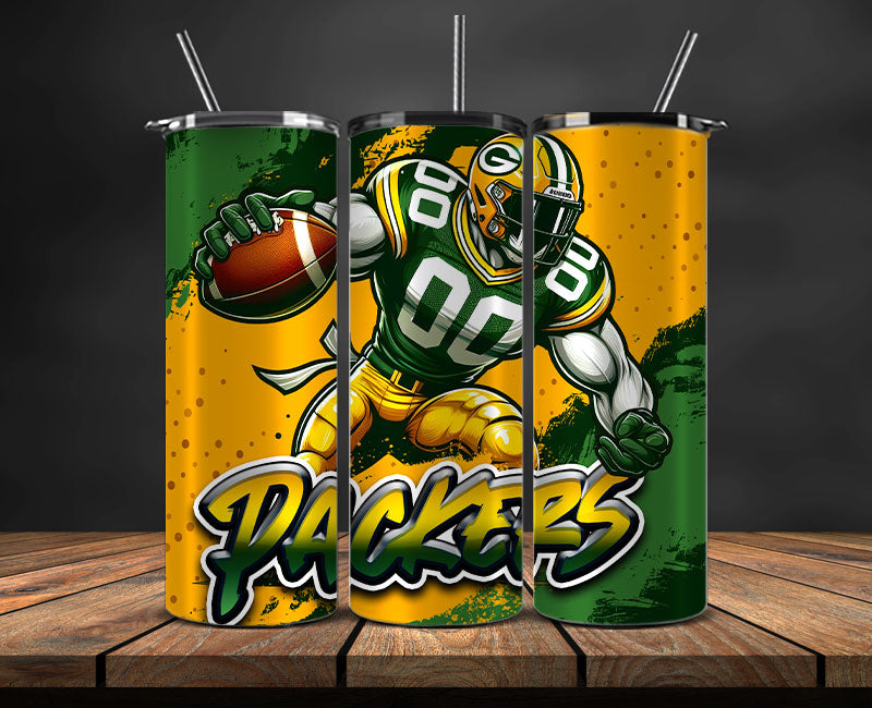 Green Bay Packers  Tumbler Wrap, NFL Tumbler Wrap By AI, AI Tumbler Wrap 76