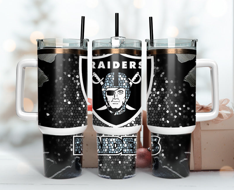 Las Vegas Raiders Tumbler 40oz Png, 40oz Tumler Png 79