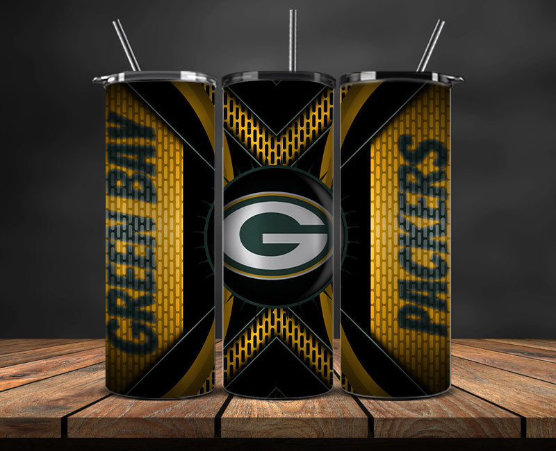 Green Bay Packers Tumbler Wrap, NFL Logo Tumbler Png, NFL Design Png-83