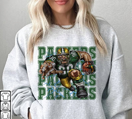 Green Bay Packers Football Sweatshirt png ,  T-Shirt Png, NFL T-Shirt Design 84