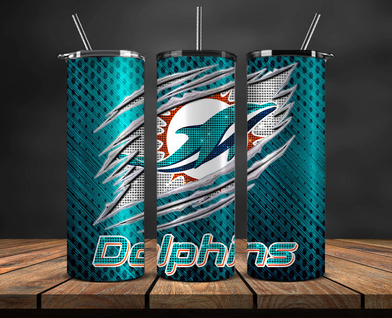 Miami Dolphins Tumbler Wraps ,Dolphins Logo, Nfl Tumbler Png 84