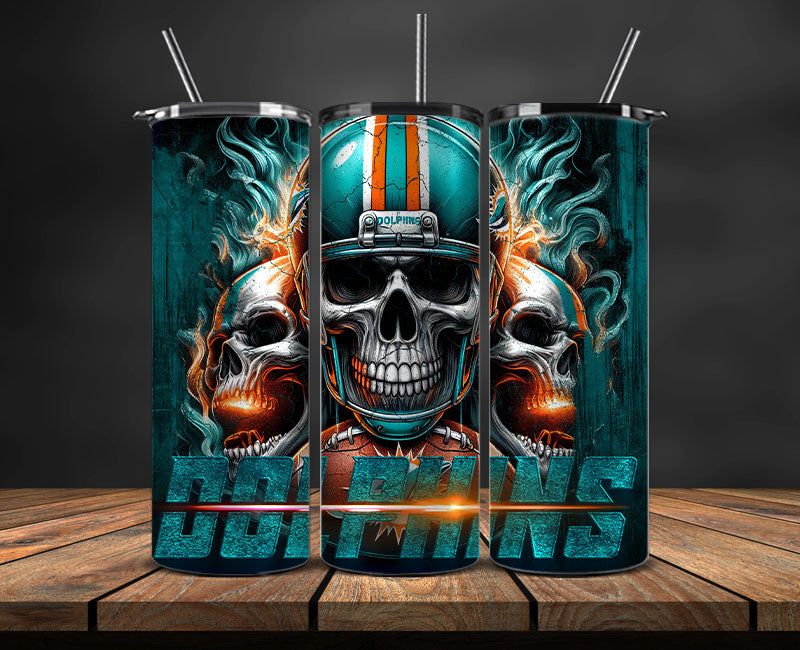 Miami Dolphins Tumbler Wrap,NFL Tumbler Wrap By AI, AI Tumbler Design 84