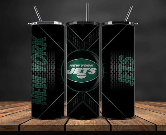 New York Jets Tumbler Wrap, NFL Logo Tumbler Png, NFL Design Png-85