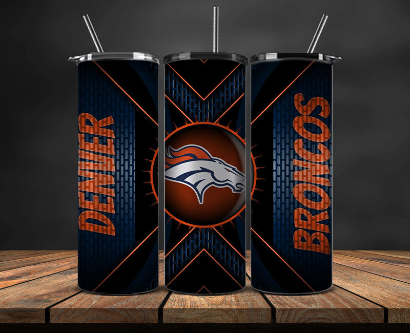 Denver Broncos Tumbler Wrap, NFL Logo Tumbler Png, NFL Design Png-87