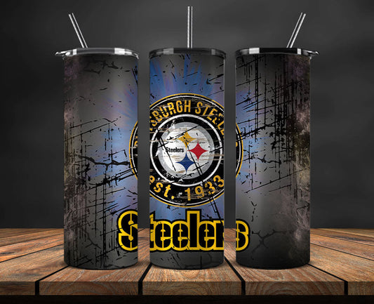 Pittsburgh Steelers  Tumbler Wrap, American Football Tumbler PNG -08