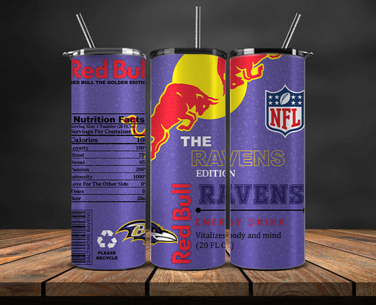 Baltimore Ravens Tumbler Wraps, NFL Red Bull Tumbler Wrap 08