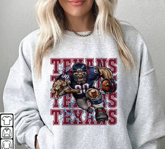 Houston Texans Football Sweatshirt png ,  T-Shirt Png, NFL T-Shirt Design 93