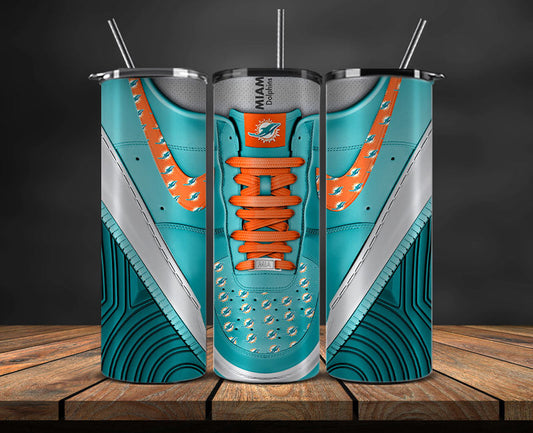 Miami Dolphins Tumbler Wrap, NFL Sneaker Tumbler Wrap  94